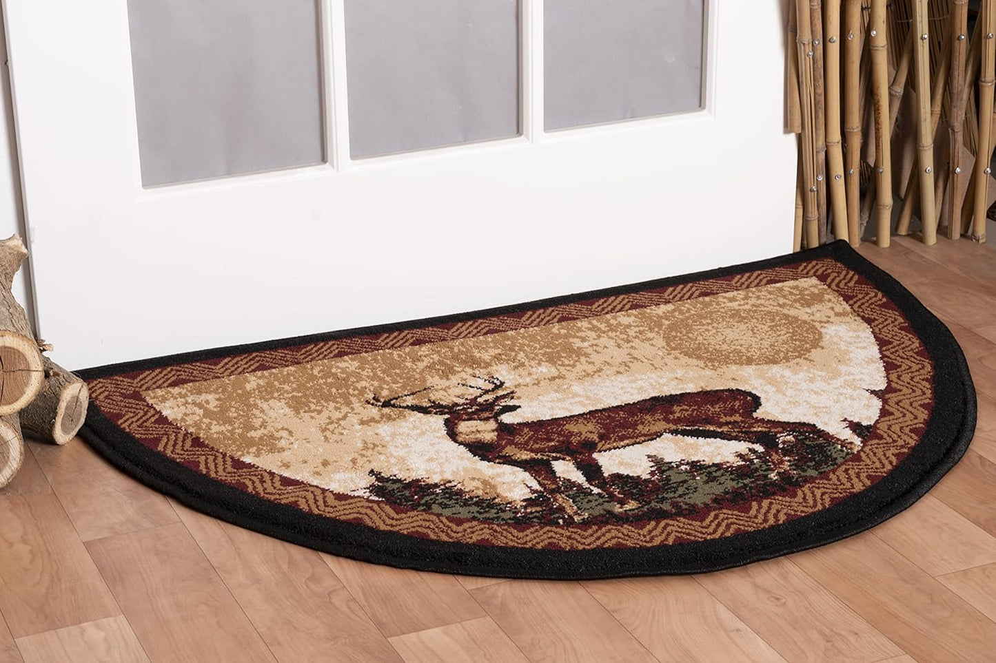 Alfombra Hearth Slice para Chimenea Resistente Fuego