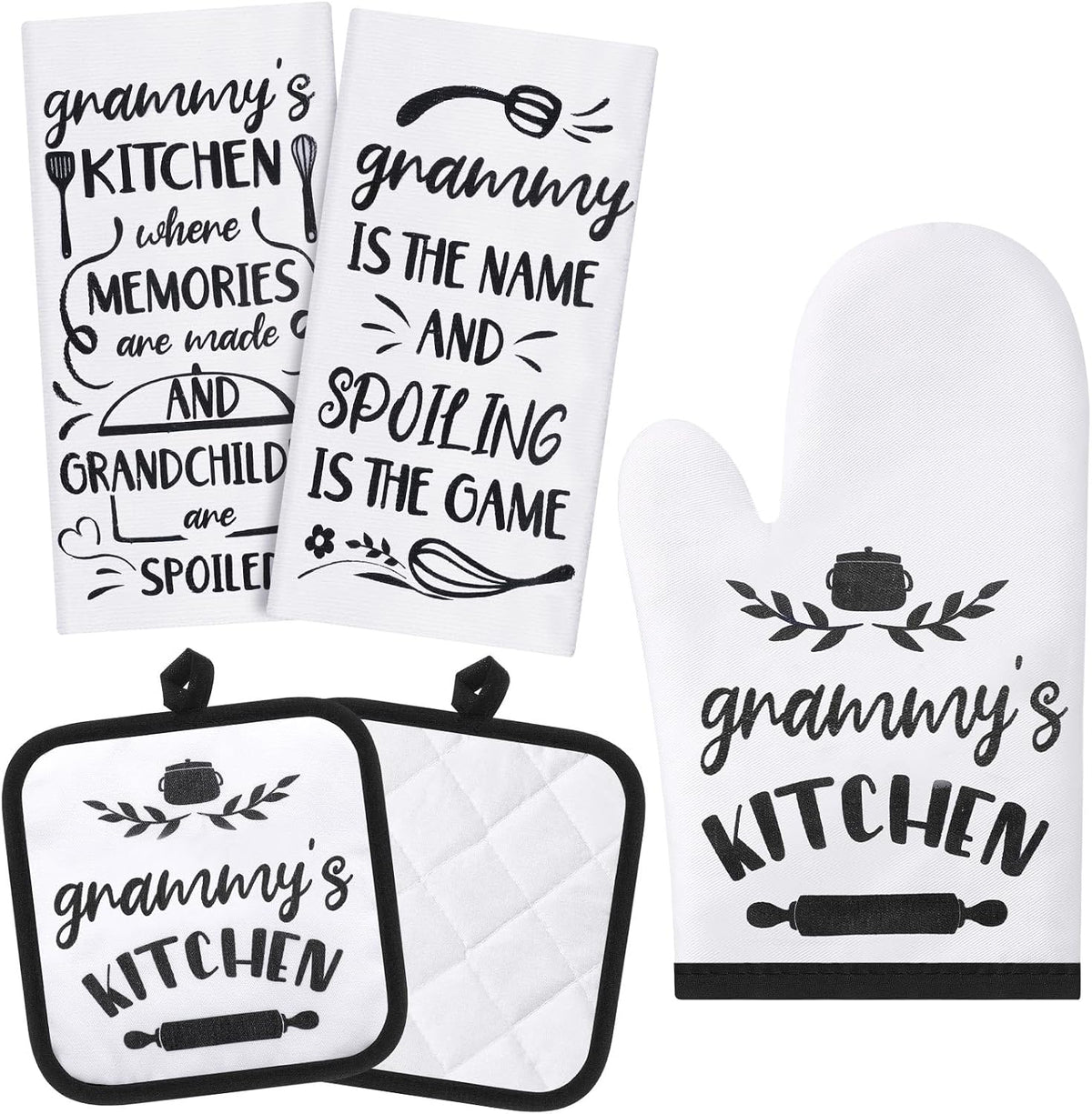 Juego 5 Pzas para Regalo Cocina Navidad Acción de Gracias