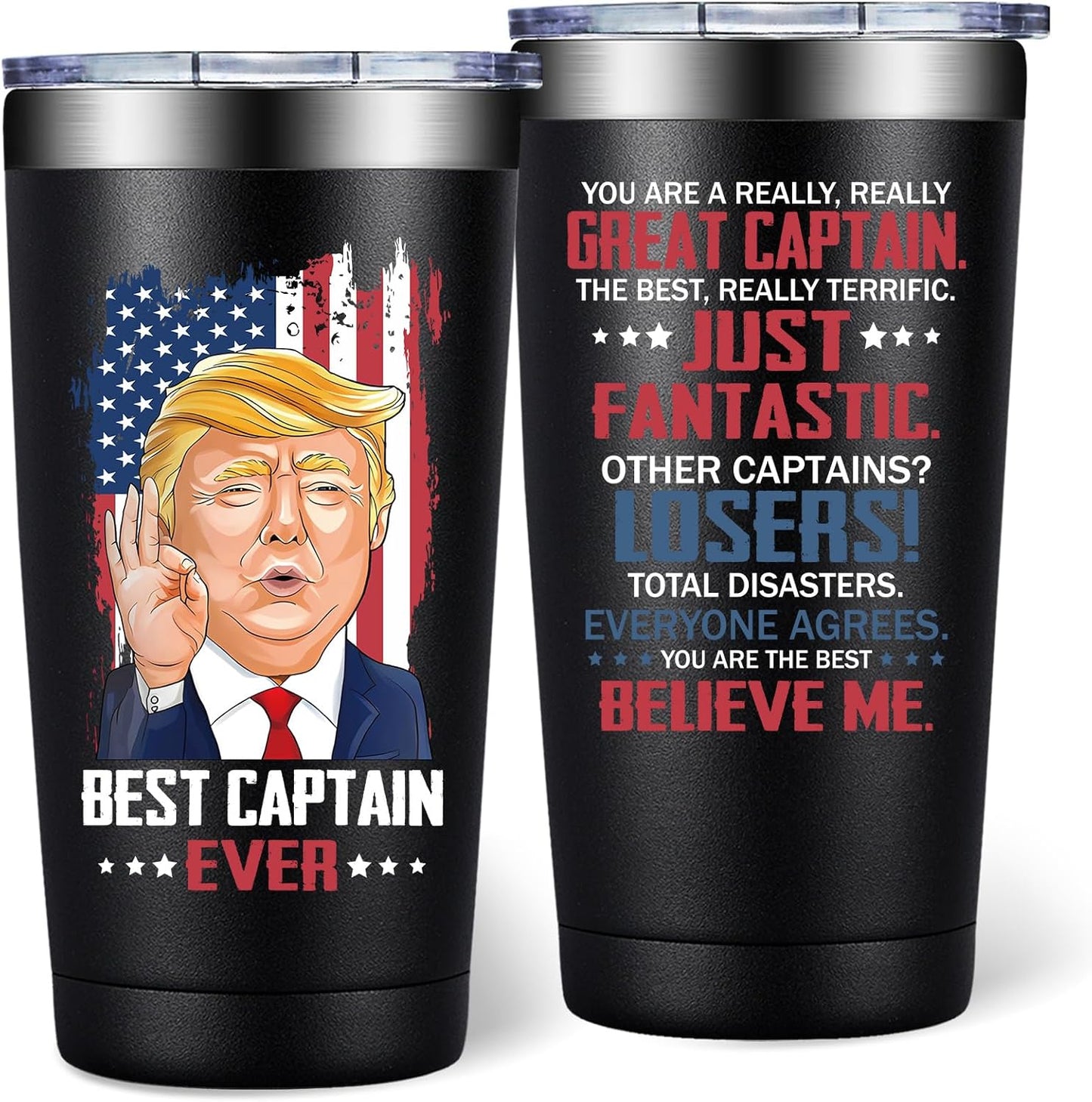 Vaso térmico 20oz regalo para capitán hombre