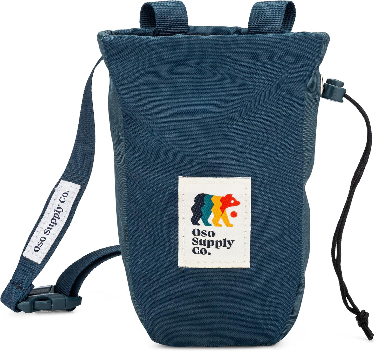 Bolsa tiza escalada roca con cremallera tela resistente