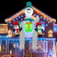 Oso polar inflable con luces LED y caleidoscópicas