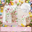 Toallas de cocina de conejo de Pascua juego de 4 paños 16 x 24 pulgadas