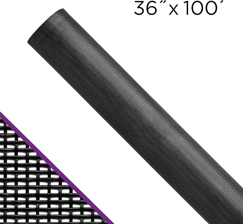 Pantalla para mascotas 36" x100 ft carbón 300pies2