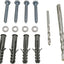 Kit pernos soporte TV madera hormigón anclajes Fischer