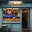 Letrero neón churros decoración tienda bar usb