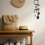 Llavero pared con 3 ganchos metal negro 2 opciones