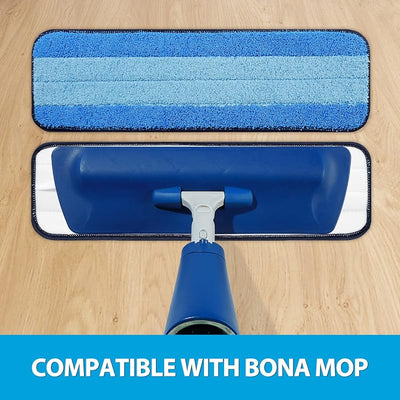 6 Pzas Almohadillas Microfibra Bona 18pulg Reutilizables