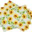 Set 4 Manteles Girasol 12x18pulg Diseño Floral Hogar