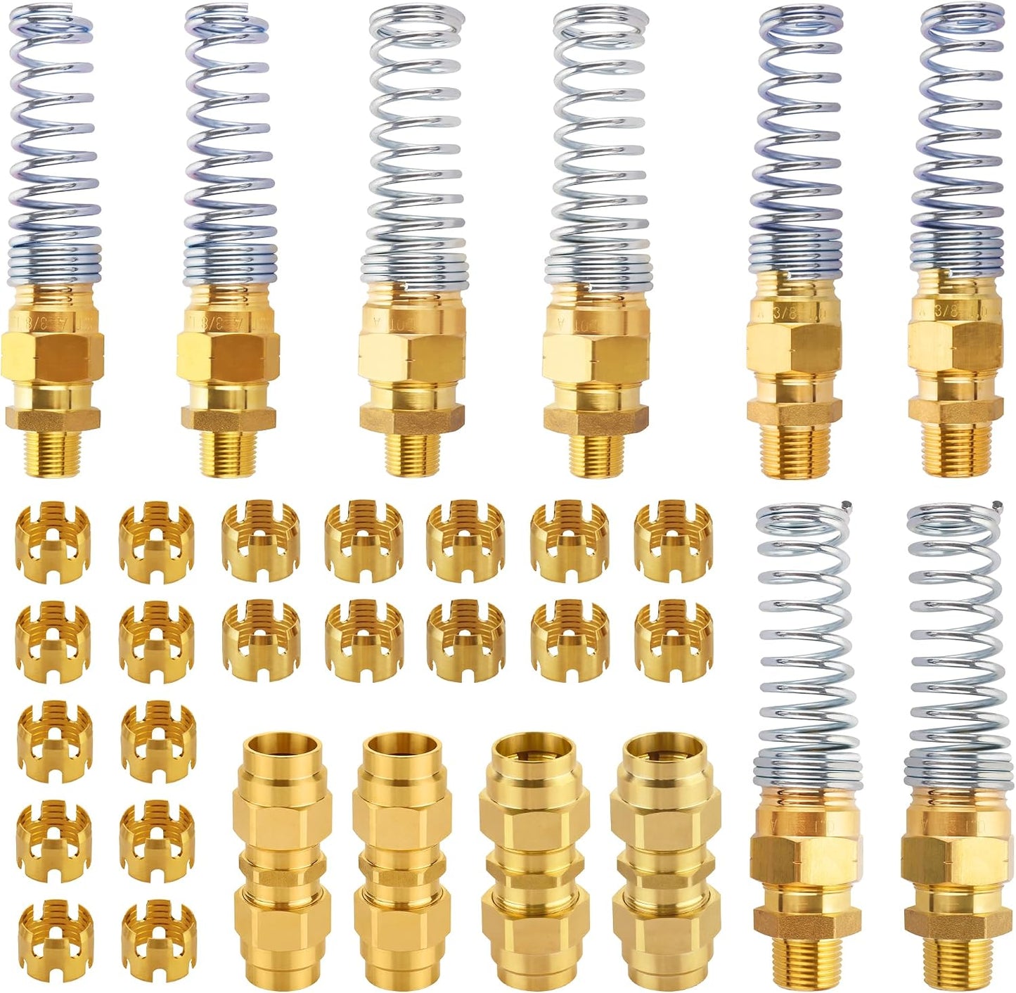 Kit 32 Pzas Conector Manguera Freno Aire DOT Latón J1402