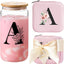 Tazas vidrio con tapa y pajita regalo Navidad
