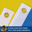 Bandera Ucrania 3x5ft doble cara resistente nailon 210D
