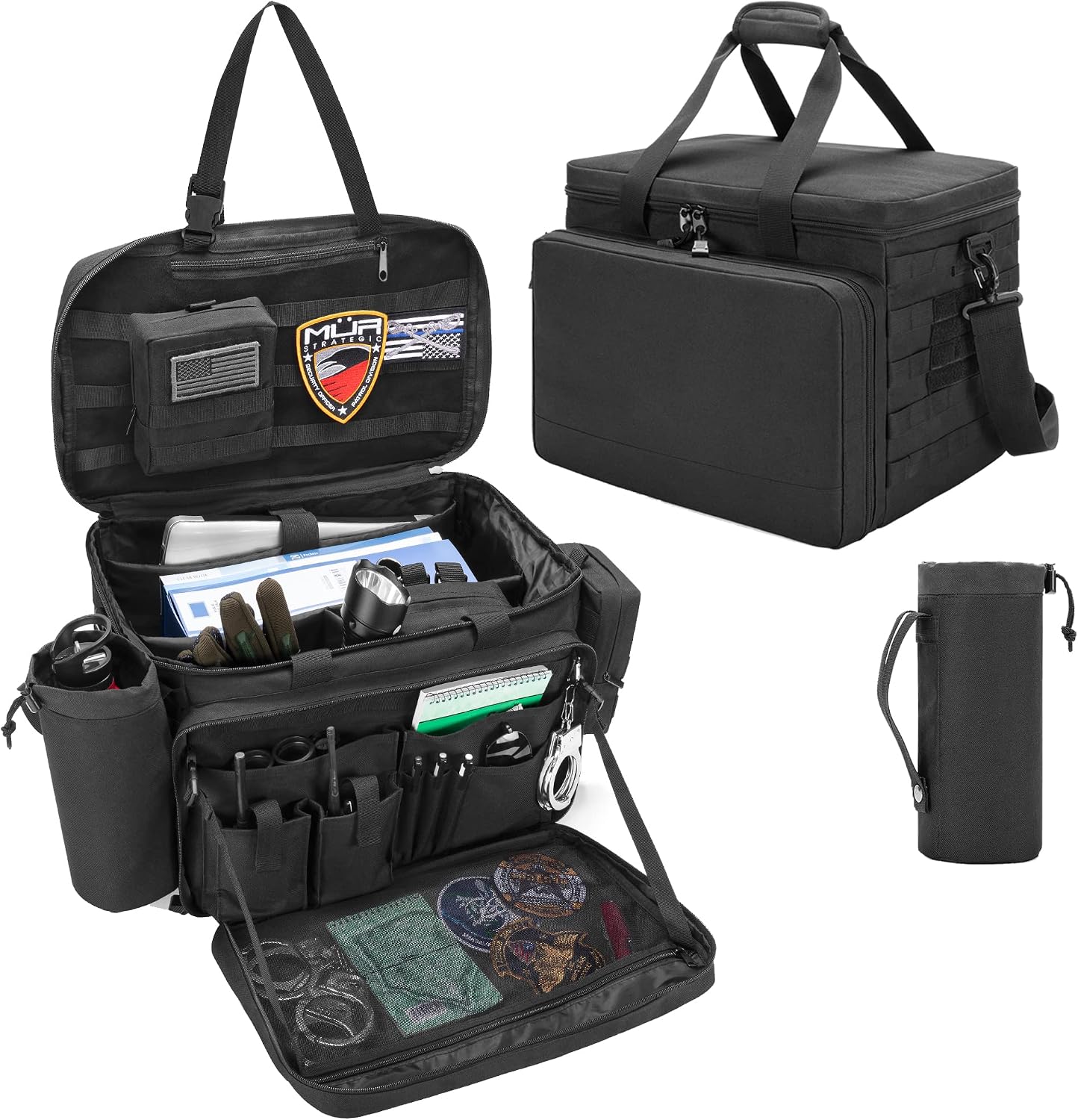 Bolsa patrulla policial con compartimentos para laptop 15.6