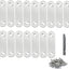 16 Pack Soportes Planos Acero Inox 60mm