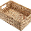 Cesta mimbre tejida 15x10" asas despensa oficina