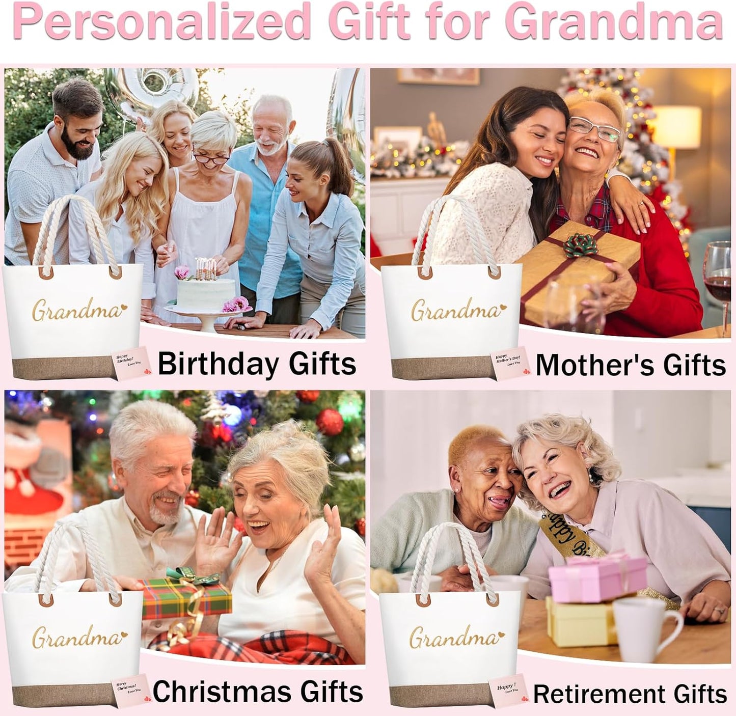 Bolsa personalizada con cremallera regalo abuela