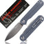 Cuchillo plegable camping con rodamientos D2 acero mango G10