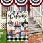 Bandera 4 de Julio gato 12x18pulg vertical doble cara