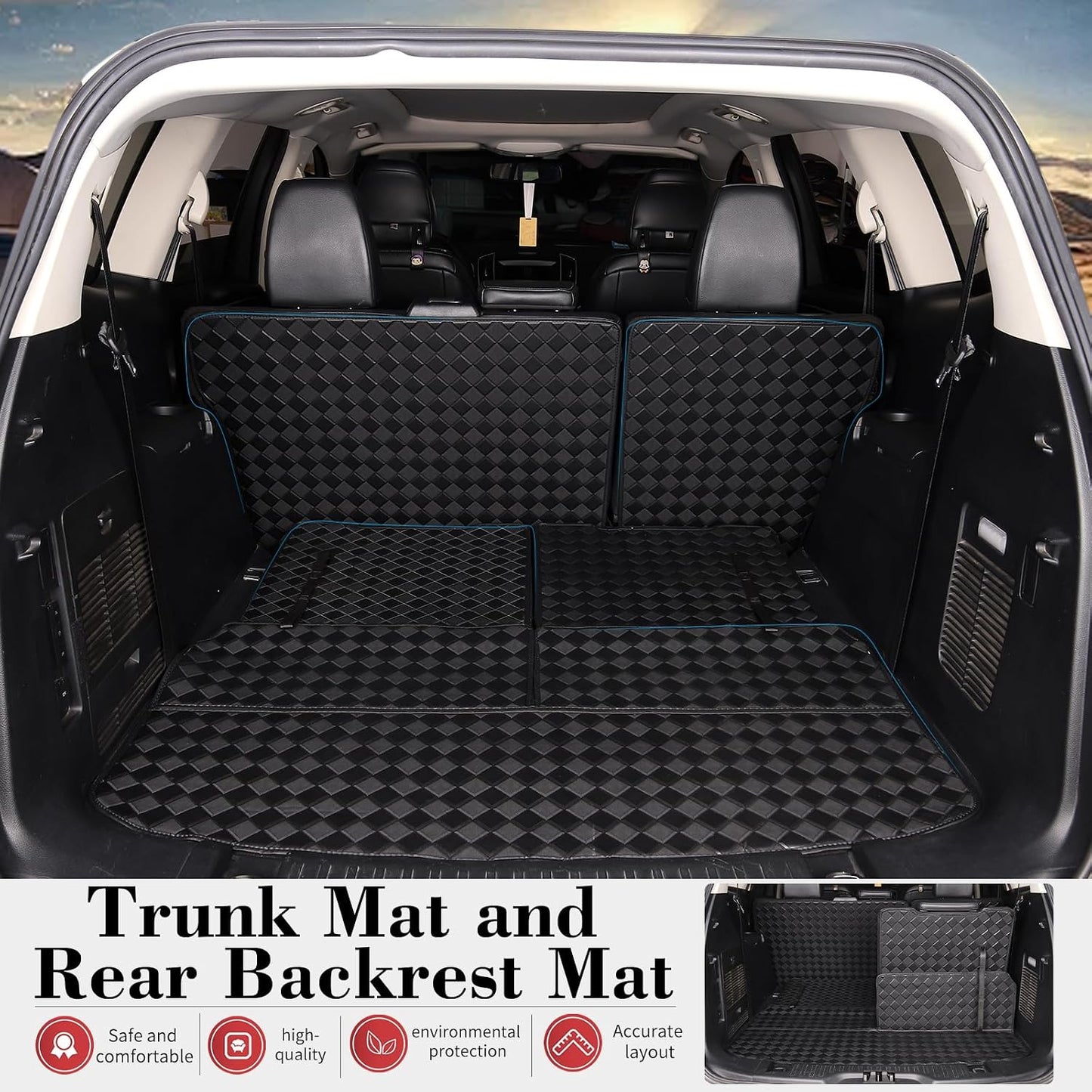 Alfombrilla carga respaldo Mazda CX-9 16-23 impermeable