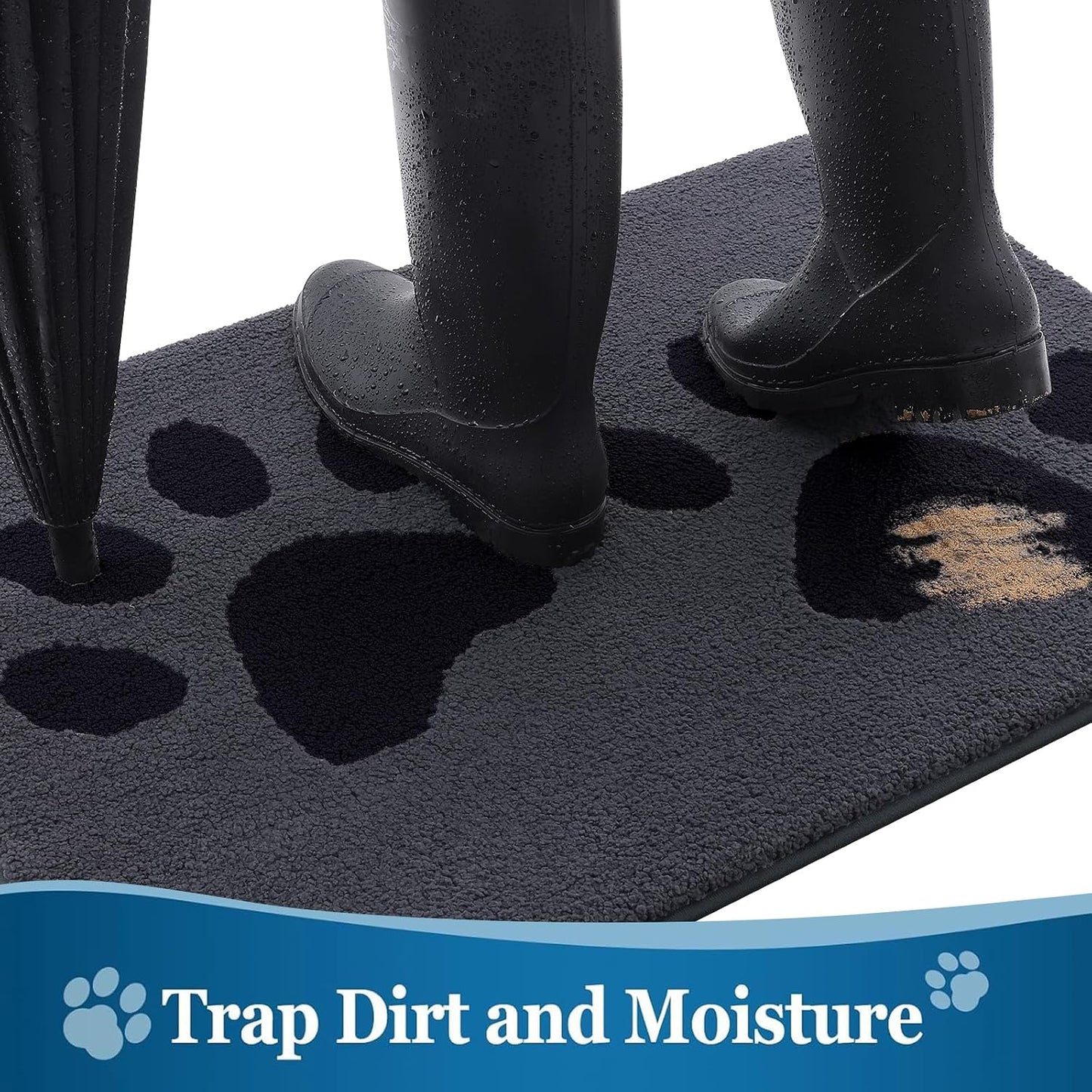 Tapete puerta perro antiderrap absorbente lavable