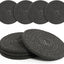 4 Pzas Posavasos Algodón Estilo Bohemio Absorbentes Gris Oscuro