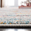 Alfombra decorativa 3x5ft gris turquesa diseño bohemio