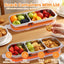 Caja condimentos acero inox 3 compartimentos reutiliz.