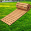 Camino jardín madera cedro 8ft exterior con conex. alambre acero