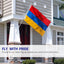 Bandera Armenia 3x5ft poliéster doble costura ojales latón