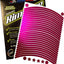 Cintas seguridad neumáticos moto rosa reflectantes