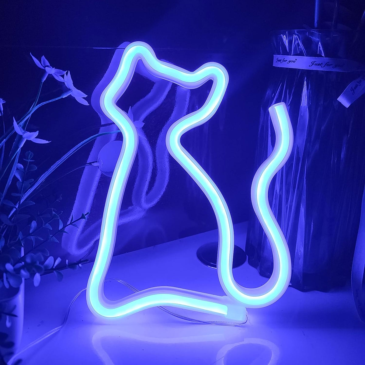 Letrero neón USB o 3 pilas AA decoración pared dormitorio niños