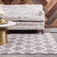 Alfombra área rectangular 6x9ft gris oscuro/beige
