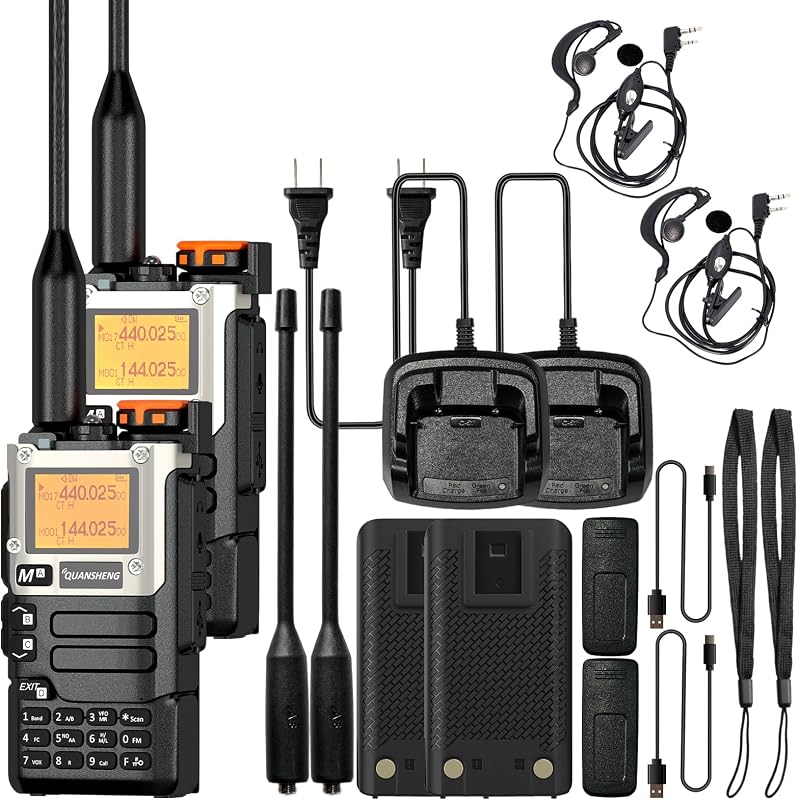 Radio UV-K5 USB-C 5W Doble Banda AM/FM Walkie Talkie