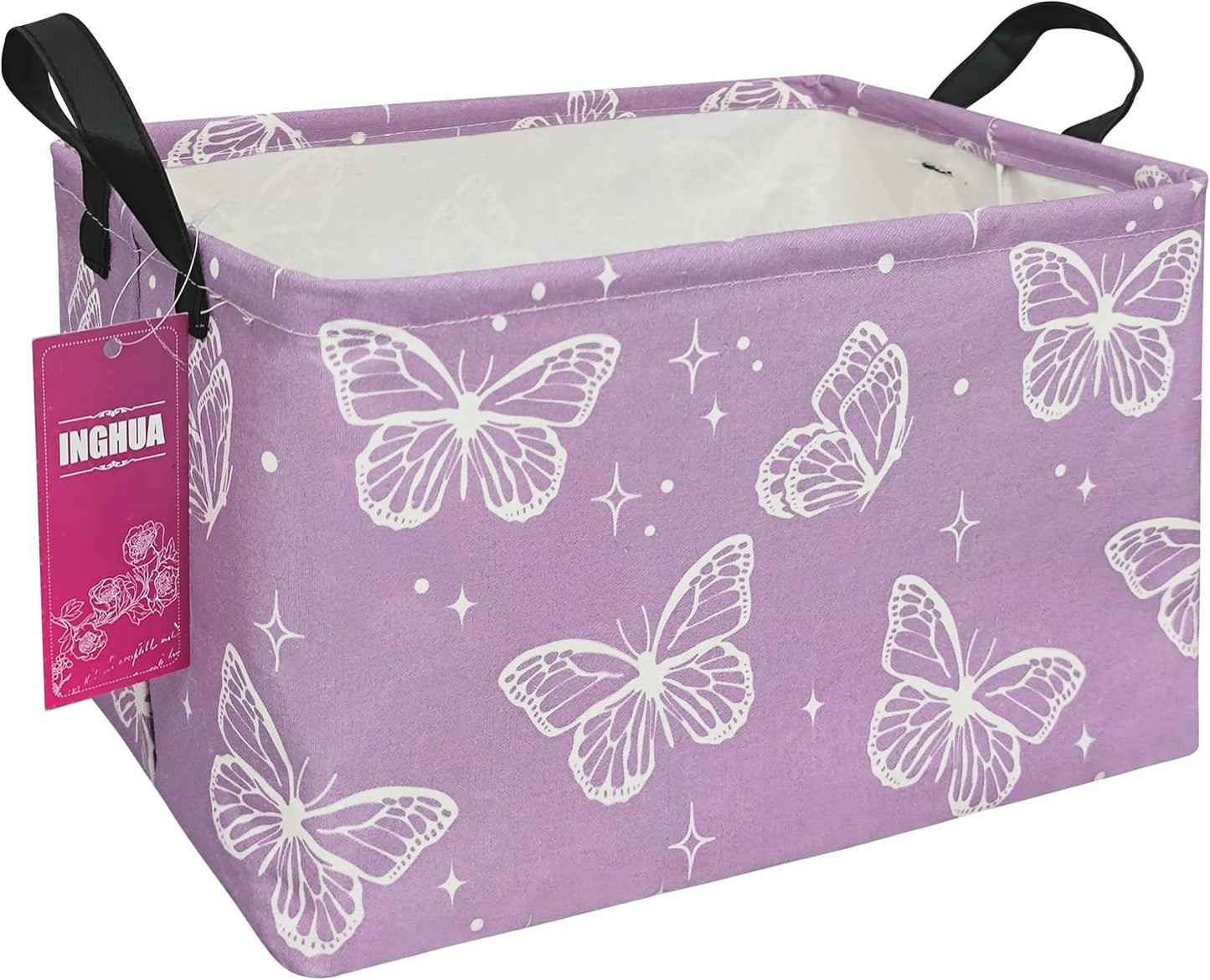 Cesta almacenamiento rectangular para juguetes, libros, ropa