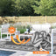 Alfombra exterior 8x10pies reversible impermeable UV