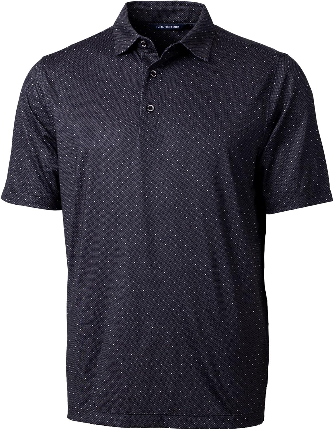 Polo Pike para hombre estampado doble punto
