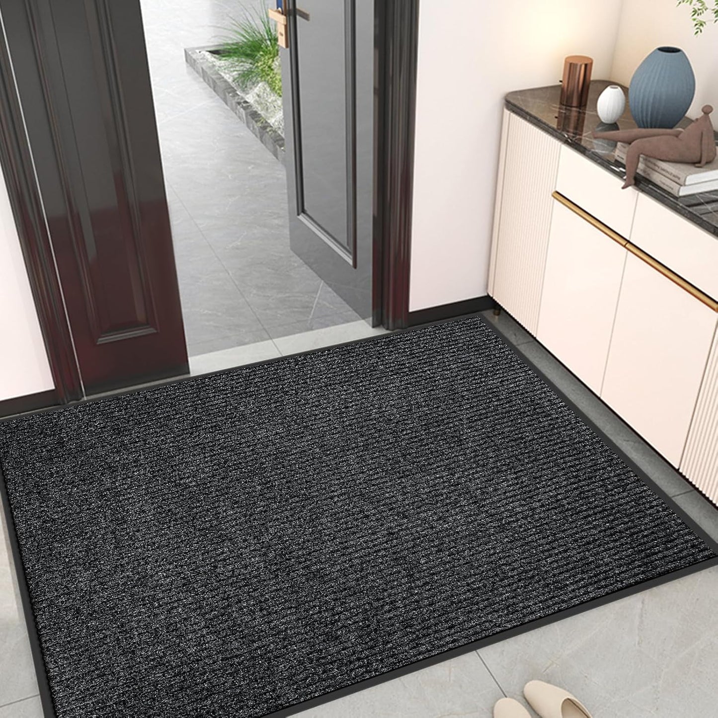 Alfombra puerta 3x4ft interior exterior resistente goma