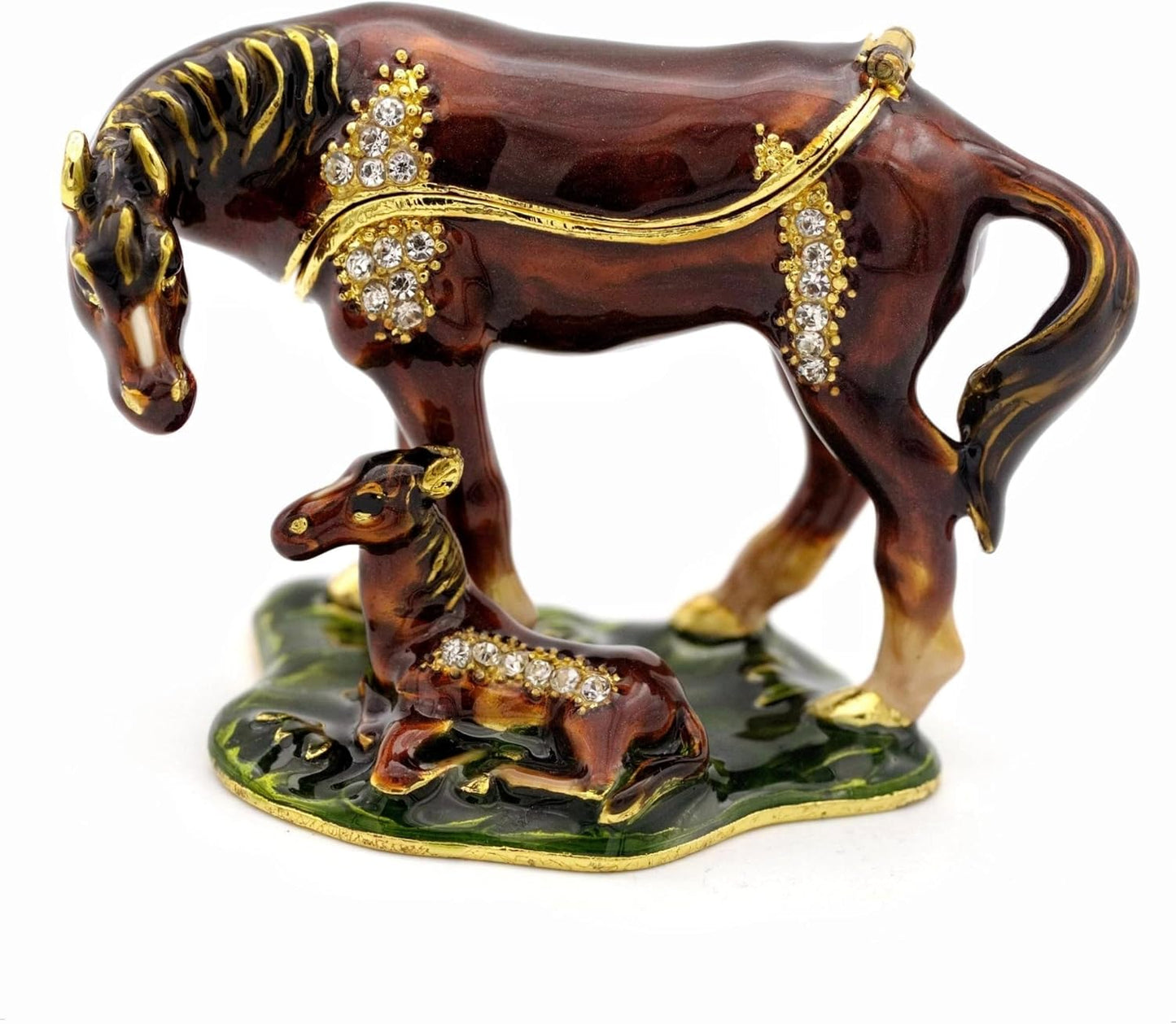 Cajas joyería bisagras caballo decoración hogar regalos mujer