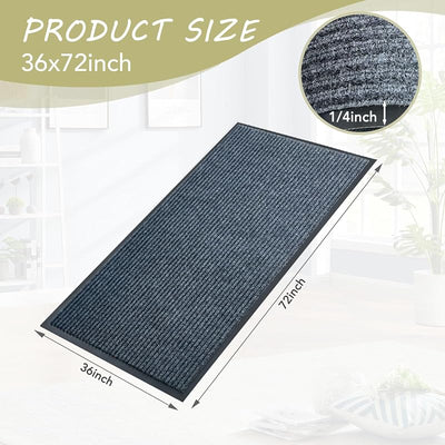 Tapete puerta 3x6ft bienvenida impermeable interior exterior