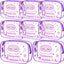 8 Bolsas Maquillaje Pijama Fiesta Spa Impermeables Morado