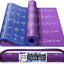 Esterilla yoga antideslizante 1/4pulg con 75 posturas ilustradas