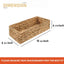 2 Cestas Mimbre Almacenamiento 15.7x6.7" Decorativas
