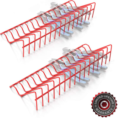 Organiz. alicates 2 pzas acero profesional rojo