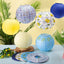 16 Linternas Papel Amalfi 10pulg Capri Limón Bodas Mediterráneas