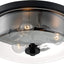 Lámpara empotrada 3 luces cristal negro mate