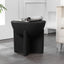 Mesa auxiliar decorativa 17.75x16.25pulg negro