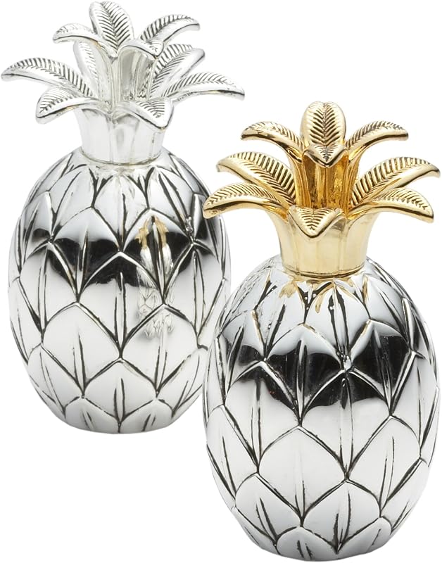 Set sal y pimienta piña color plata/oro