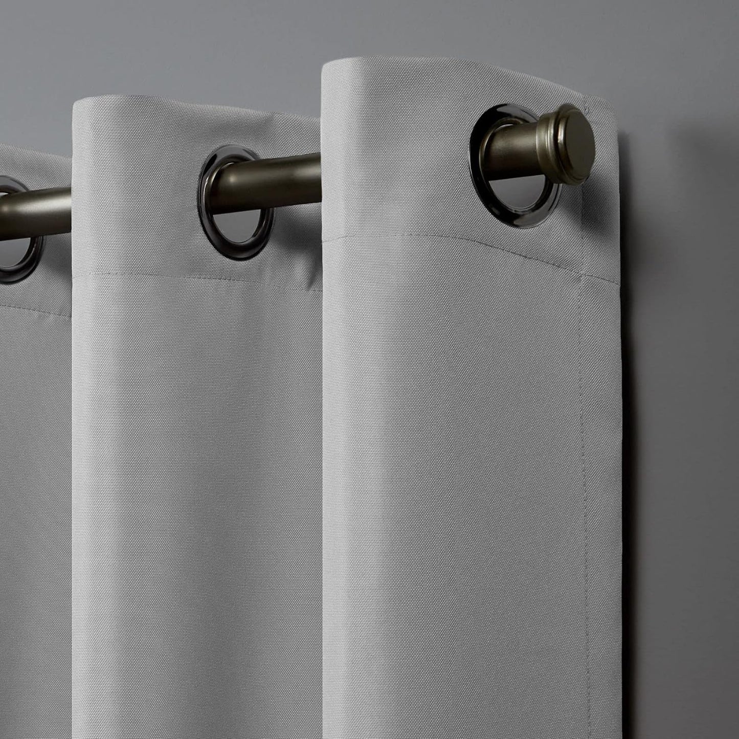 Panel cortina lona 54x84" gris claro set 2