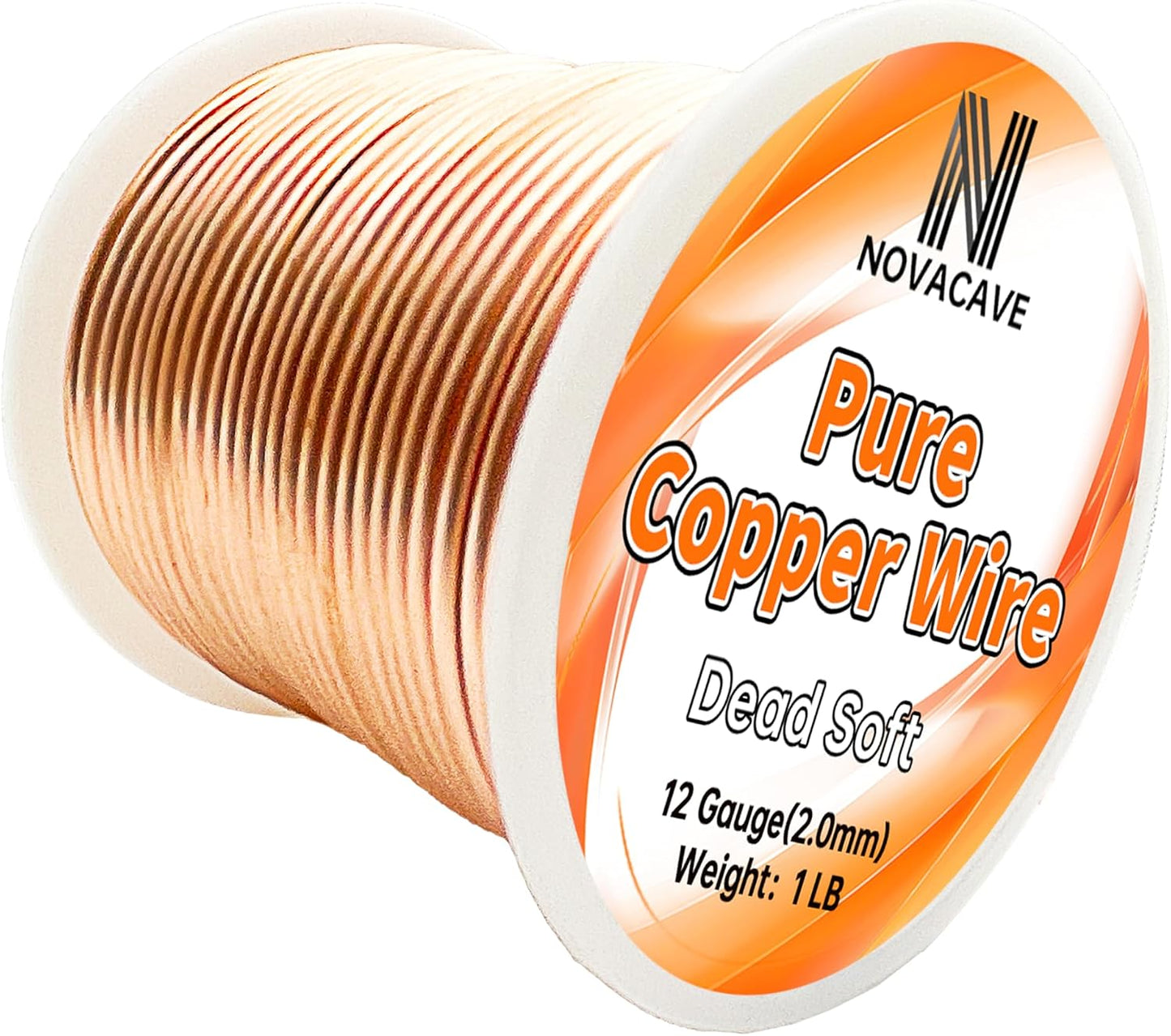 Alambre cobre 12 GA 55pies carrete suave