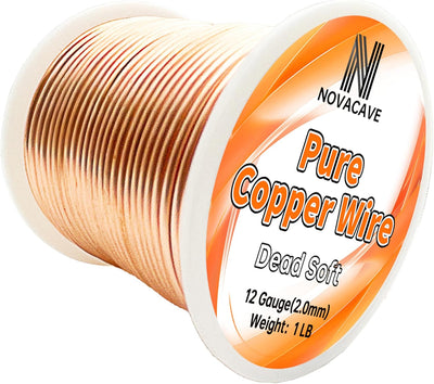 Alambre cobre 12 GA 55pies carrete suave
