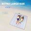 Manta playa impermeable 80x80" 3 capas azul blanco